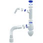 Сифон для умывальника Unicorn А520V, 40х50 гибкий отвод, 1 1/2'' х40 с отводом для стиральной машины преходник 40х32 купить в Саратове | "Проконсим"