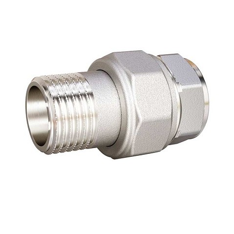 Американки латунные DN 15-50 PN 40 никелированные муфта-штуцер прямые LD Pride купить в Саратове | "Проконсим" Американки латунные DN 15-50 PN 40 никелированные муфта-штуцер прямые LD Pride купить в Саратове | "Проконсим"
