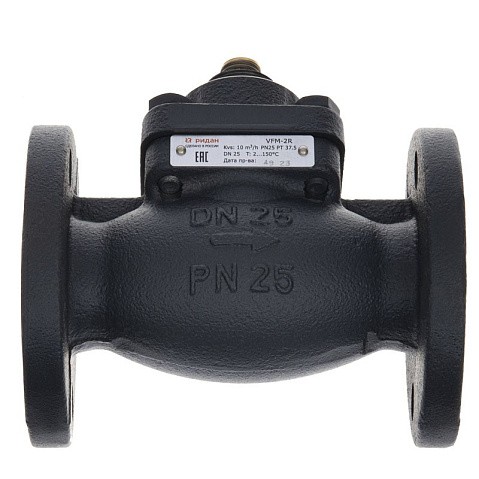 Клапан чугунный регулирующий DN 15 PN 25 под привод 1kv фланцевый до 150гр. РИДАН VFM-2R 065B3053R купить в Саратове | "Проконсим"