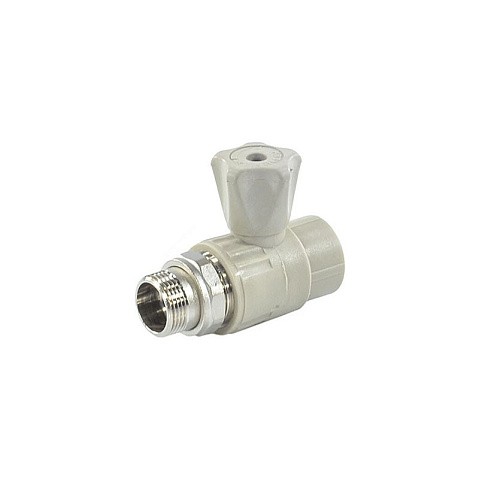 Кран шаровой для радиатора прямой VALFEX 25 PN 25 G-3/4'' серый купить в Саратове | "Проконсим"