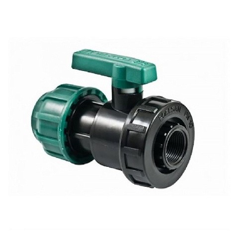 Кран шаровый ПЭ компрессионный комбинированный ВР DN 25-3/4'' PN 10 купить в Саратове | "Проконсим"