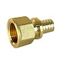 Муфта латунная для PEX труб 16-1/2'' PN 16 S-2,2мм переходная под надвижную гильзу Valfex VF.402.AF купить в Саратове | "Проконсим"