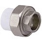 Муфта комбинированная ПП 32-1/2'' PN 25 разъёмная с внутренней резьбой белая PlasticPro купить в Саратове | "Проконсим"