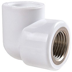  Угольник ПП 25-1/2'' PN 25 белый РВК 21005 (930659297) со склада Проконсим в Саратове