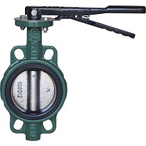 Затворы чугунные дисковые DN 40-250 PN 16 межфланцевые с чугунным диском рычаг GALA Тип.2302H-L купить в Саратове | "Проконсим"