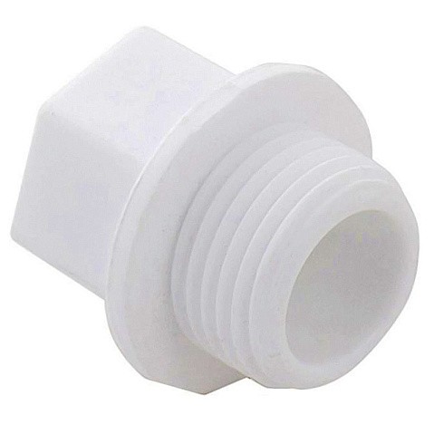 Заглушка резьбовая ПП  1/2'' PN 25 с наружной резьбой белая VALFEX  купить в Саратове | "Проконсим"