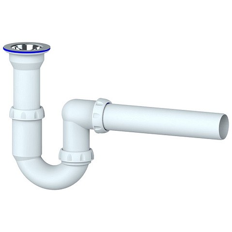 Сифон для умывальника Unicorn Y110, 40х40 прямой отвод, 1 1/2'' х40 чаша из нержавеющей стали купить в Саратове | "Проконсим"