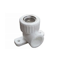 Угольники установочные ПП DN 20-25 PN 25 с внутренней резьбой белые PlasticPro купить в Саратове | "Проконсим"