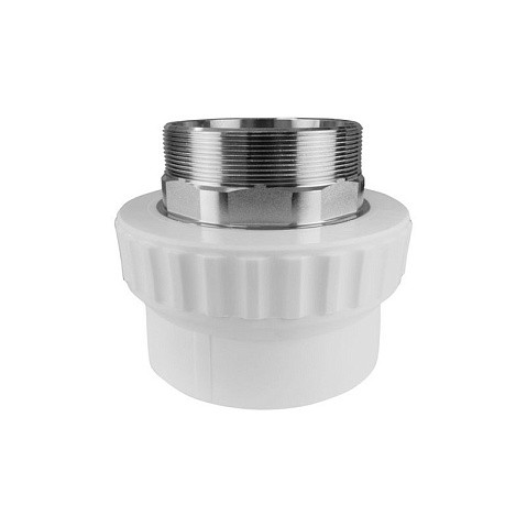 Муфты ПП DN 40-110 PN 25 переходные с наружной резьбой под ключ серые Valfex купить в Саратове | "Проконсим"