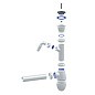Сифон для мойки Unicorn В310V, 40х40 прямой отвод, 1 1/2'' х40 чаша из нержавеющей стали с отводом для стиральной машины купить в Саратове | "Проконсим"