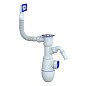 Сифон для мойки Unicorn В440V, без отвода, 1 1/2'' х40 чаша из нержавеющей стали, прямоугольный перелив купить в Саратове | "Проконсим"