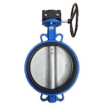Затворы поворотные дисковые DN 200-300 PN 16(10) межфланцевые диск из нержавеющей стали с редуктором купить в Саратове | "Проконсим"