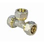 Тройники латунные для PEX труб DN 16-32 PN 10 обжимные никелированные Valfex VF.331.N купить в Саратове | "Проконсим"