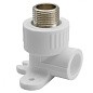 Угольник установочный ПП 20-3/4'' PN 25 с наружной резьбой белый РТП 15105 купить в Саратове | "Проконсим"