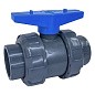 Кран шаровый клеевой НПВХ DN 90 PN 16 уплотнение EPDM/TPV черный Aquaviva AQVBVD90 купить в Саратове | "Проконсим"