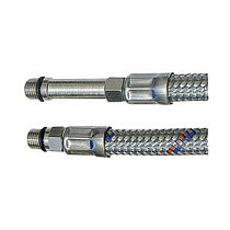 Гибкая подводка для смесителя с оплеткой из нержавеющей стали М10х1-G1/2(комплект) купить в Саратове | "Проконсим"