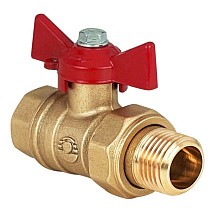 Краны латунные шаровые 11Б27фт1М DN 15-32 PN 40 бабочка-американка Valfex.230 DeltaPro купить в Саратове | "Проконсим"