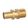 Муфта латунная для PEX DN 16 с наружной резьбой 1/2'' под надвижную гильзу PLP купить в Саратове | "Проконсим"