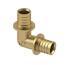 Угольники латунные для PEX-PEX труб DN 16-40 PN 16 под надвижную гильзу РосТурПласт купить в Саратове | "Проконсим"