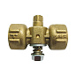 Кран латунный шаровой 11Б18бк(у)2 DN 15 PN 16 под манометр G1/2''хG1/2'' без контрольного фланца муфта-муфта без рычага Пензапромарматура купить в Саратове | "Проконсим"