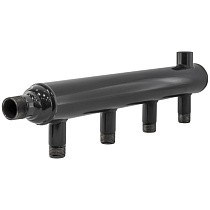 Коллектор распределительный стальной DN 25 PN 16 вход 15-15 2 выхода НР 1/2'' выход под кран Маевского, универсальный PLP купить в Саратове | "Проконсим"