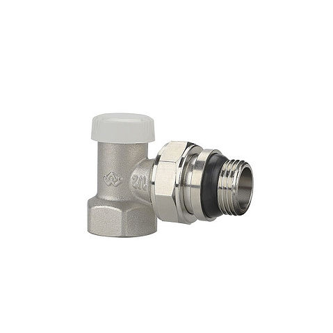 Клапан радиаторный VARMEGA VM10211 DN15 PN10 угловой настроечный G-1/2'' с уплотнением муфта-штуцер купить в Саратове | "Проконсим"