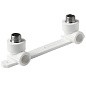Угольник установочный двойной ПП 20-1/2'' PN 25 с наружной резьбой белый Pro Aqua PA280108P купить в Саратове | "Проконсим"