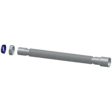 Труба гофрированная Unicorn D125, 40х50 гибкий отвод, 1 1/2'' х40 с уплотнительным кольцом, 1200мм купить в Саратове | "Проконсим"