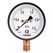 Мановакуумметр Росма ТМВ-610Р.06 общетехнический, 150мм, -0.1-0.15МПа, резьба G1/2'', с электронной приставкой тип V, радиальный, класс точности 1,5 купить в Саратове | "Проконсим"