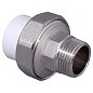 Муфта комбинированная ПП 20-1/2'' PN 25 разъёмная с наружной резьбой белая VALFEX  купить в Саратове | "Проконсим"