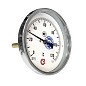 Термометр биметаллический D100 L100мм латунный 0+150/160гр.осевой купить в Саратове | "Проконсим"