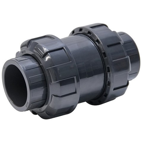 Клапан обратный пружинный НПВХ DN 90 уплотнение EPDM черный Aquaviva SHV090 купить в Саратове | "Проконсим"