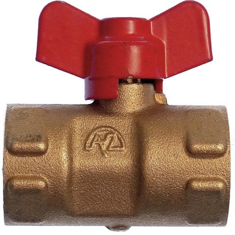 Кран латунный шаровой 11Б27п(М)2 DN 15 PN 16 трёхходовой под манометр G1/2''хG1/2'' муфта-муфта бабочка Пензапромарматура купить в Саратове | "Проконсим"