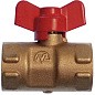 Кран латунный шаровой 11Б27п(М)2 DN 15 PN 16 трёхходовой под манометр G1/2''хG1/2'' муфта-муфта бабочка Пензапромарматура купить в Саратове | "Проконсим"