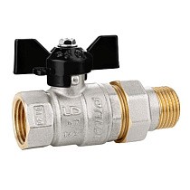 Краны латунные шаровые DN 15-32 PN 25-40 никелированные бабочка американка LD Pride 47.306 купить в Саратове | "Проконсим"