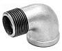 Угольники чугунные 90 гр. DN 15-25 PN 16 оцинкованные муфта-штуцер Fittex Plus купить в Саратове | "Проконсим"