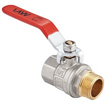 Краны латунные шаровые DN 15-50 PN 40 никелированные рычаг муфта-штуцер MVI BV.512 купить в Саратове | "Проконсим"