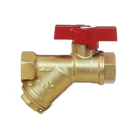 Краны латунные шаровые DN 15-20 PN 25 с фильтром бабочка муфта-муфта БАЗ КФ.А30.1 купить в Саратове | "Проконсим"