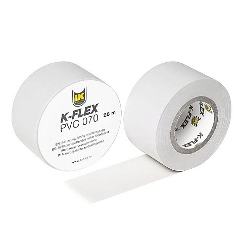 Лента теплоизоляционная K-FLEX PVC AT 070, DN 25, L = 25м, Tmax = 125гр. белый купить в Саратове | "Проконсим"