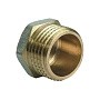 Заглушки латунные DN 15-50 PN 40 никелированные штуцерные купить в Саратове | "Проконсим"