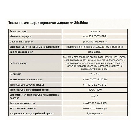 Задвижки стальные 30с64нж DN 50-300 PN 25 фланцевые САЗ АВАНГАРД купить в Саратове | "Проконсим"
