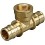 Тройник латунный для PEX-PEX труб 16-1/2''-16 PN 10 OP под надвижную гильзу с внутренней резьбой ONE PLUS купить в Саратове | "Проконсим"
