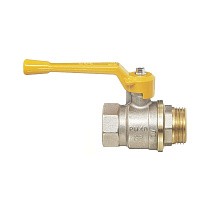 Краны латунные шаровые газовые 11Б27п DN 15-40 PN 40 никелированные рычаг муфта-штуцер БАЗ А11.0.Н купить в Саратове | "Проконсим"
