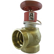 Клапан пожарный латунный угловой 90гр. DN 50-65 PN 16 КПЛМ муфта-штуцер с датчиком ДППК Апогей купить в Саратове | "Проконсим"