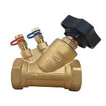 Клапаны балансировочные DN 15-50 PN 25 латунные наклонные с измерительными ниппелями GALA Тип. 1206 купить в Саратове | "Проконсим"