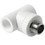 Тройник комбинированный ПП 25-1/2'' PN 25 с наружной резьбой белый Pro Aqua PA25012P купить в Саратове | "Проконсим"