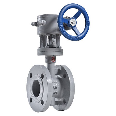 Затвор стальной дисковый DN 450 PN 16 до 425гр. с тройным эксцентриситетом фланцевый с редуктором Арма-Пром ЗПД-САЗ купить в Саратове | "Проконсим"