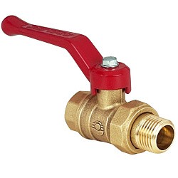  Латунный шаровой кран Ду20 Ру40 Valfex VF.223.LR1.034.DP 11Б27фт1М американка, проход , рычаг. (111401014) со склада Проконсим в Саратове