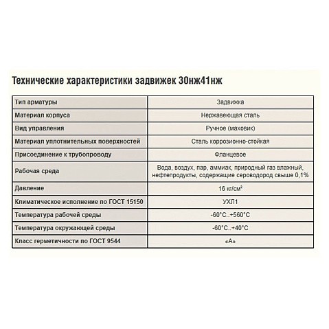 Задвижки стальные 30нж41нж DN 50-300 PN 16 исполнение УХЛ1 САЗ АВАНГАРД купить в Саратове | "Проконсим"