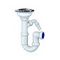 Сифон для мойки Unicorn Y432V, 3 1/2'' х40 без отвода, чаша из нержавеющей стали с отводом для стиральной машины купить в Саратове | "Проконсим"
